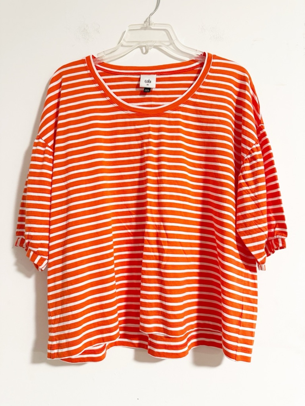 Cabi "Audrey" Striped Boatneck Top — XS